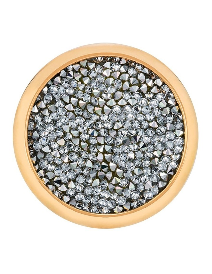 Sound Necklace - Silver & Qliq Crystaline Sandy Beach - Gold