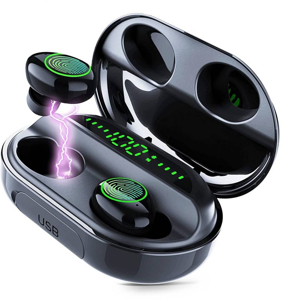 Edyell C5P Bluetooth Headset (Black, True Wireless)