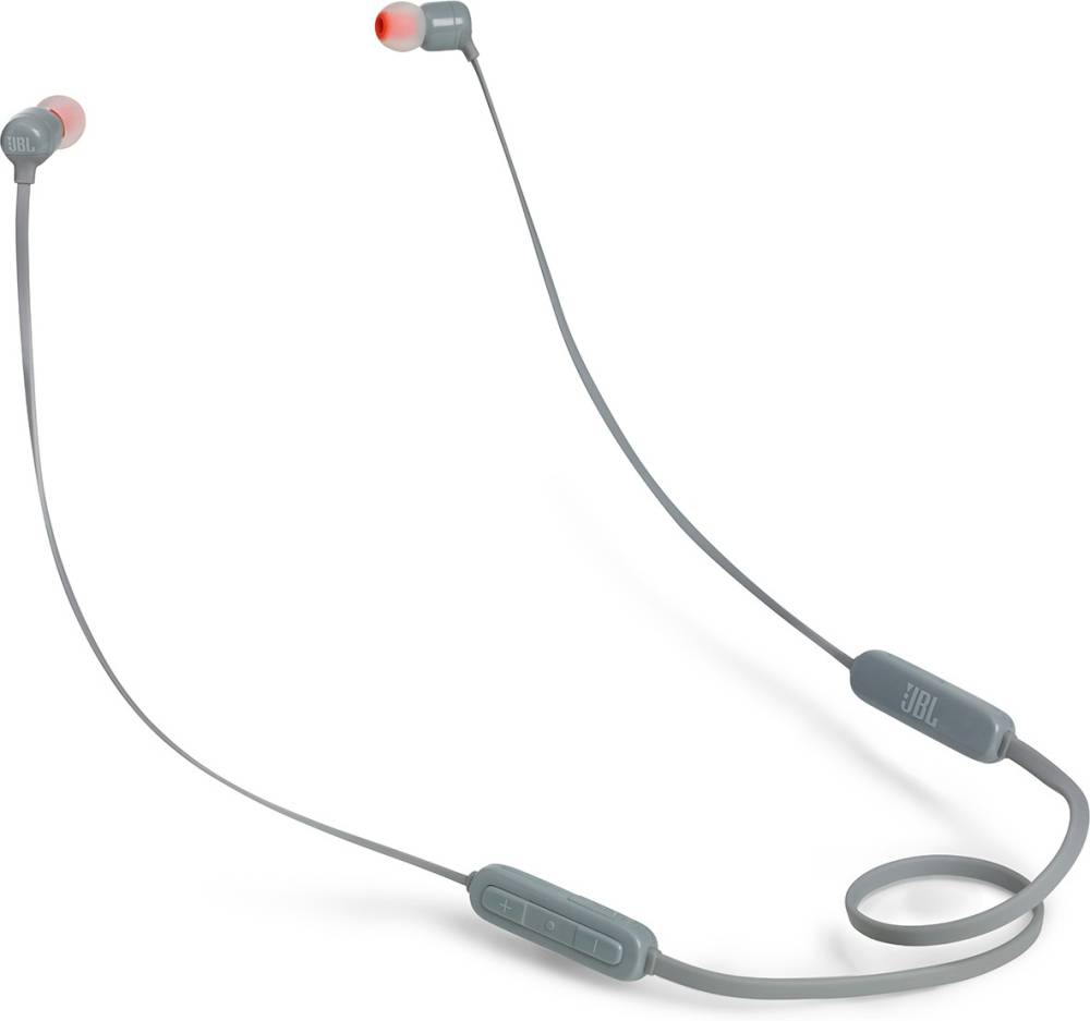 JBL T110BT Wireless Pure Bass Bluetooth Headset (Grey, In the Ear)