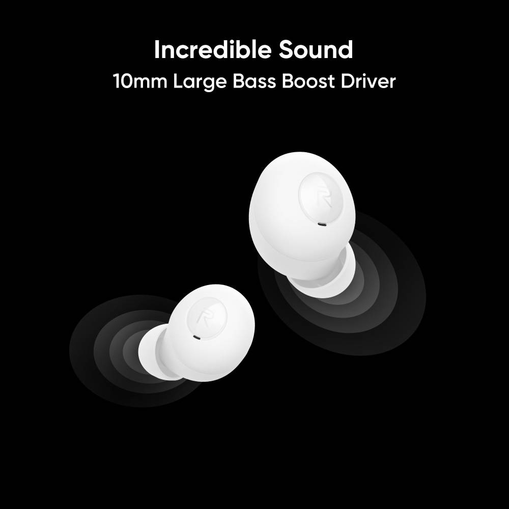 realme Buds Q Bluetooth Headset (White, True Wireless)