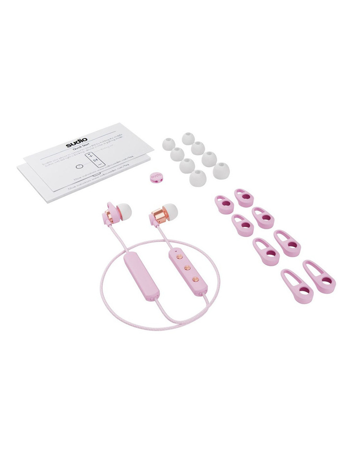 TIO Water Resistant Comfort Gym Bluetooth Headphones Pink