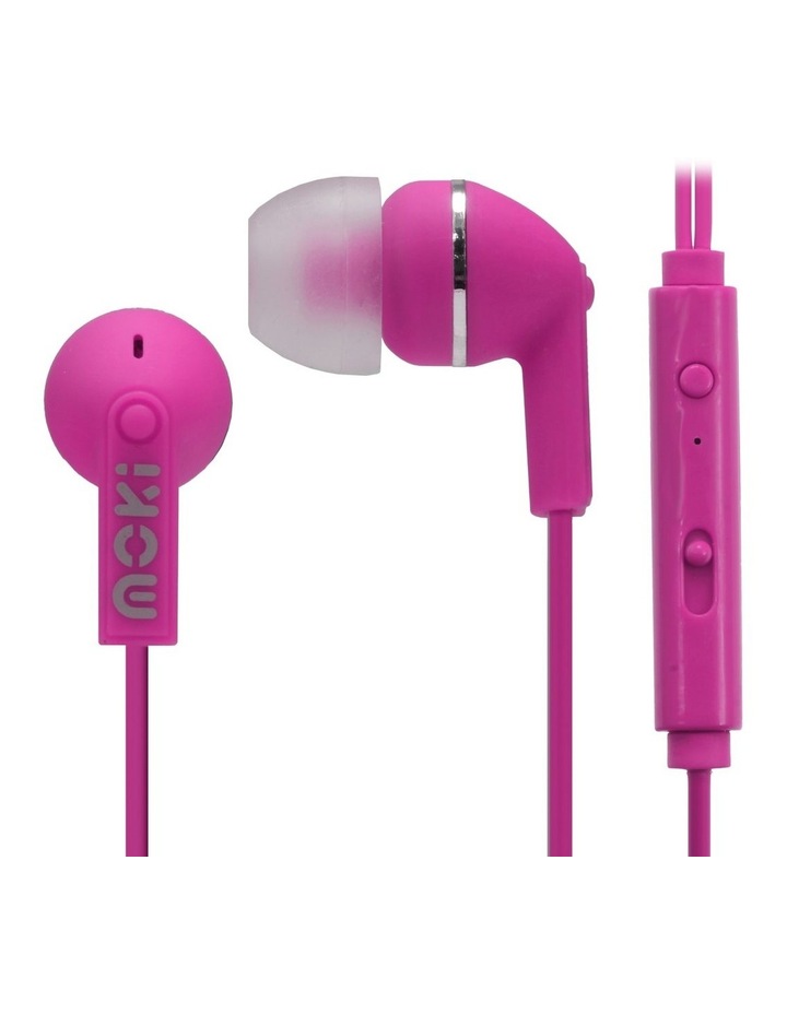 Noise Isolation Earbuds With Microphone & Control - Pink