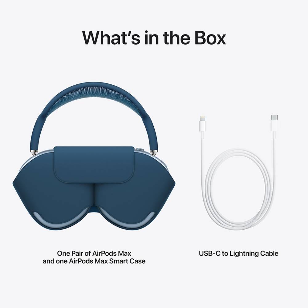 APPLE Airpods Max Bluetooth Headset (Sky Blue, On the Ear)