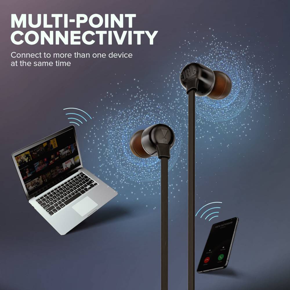 JBL T165BT Bluetooth Headset (Black, In the Ear)