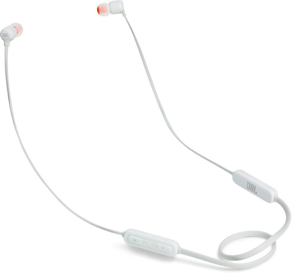 JBL T110BT Bluetooth Headset (White, In the Ear)