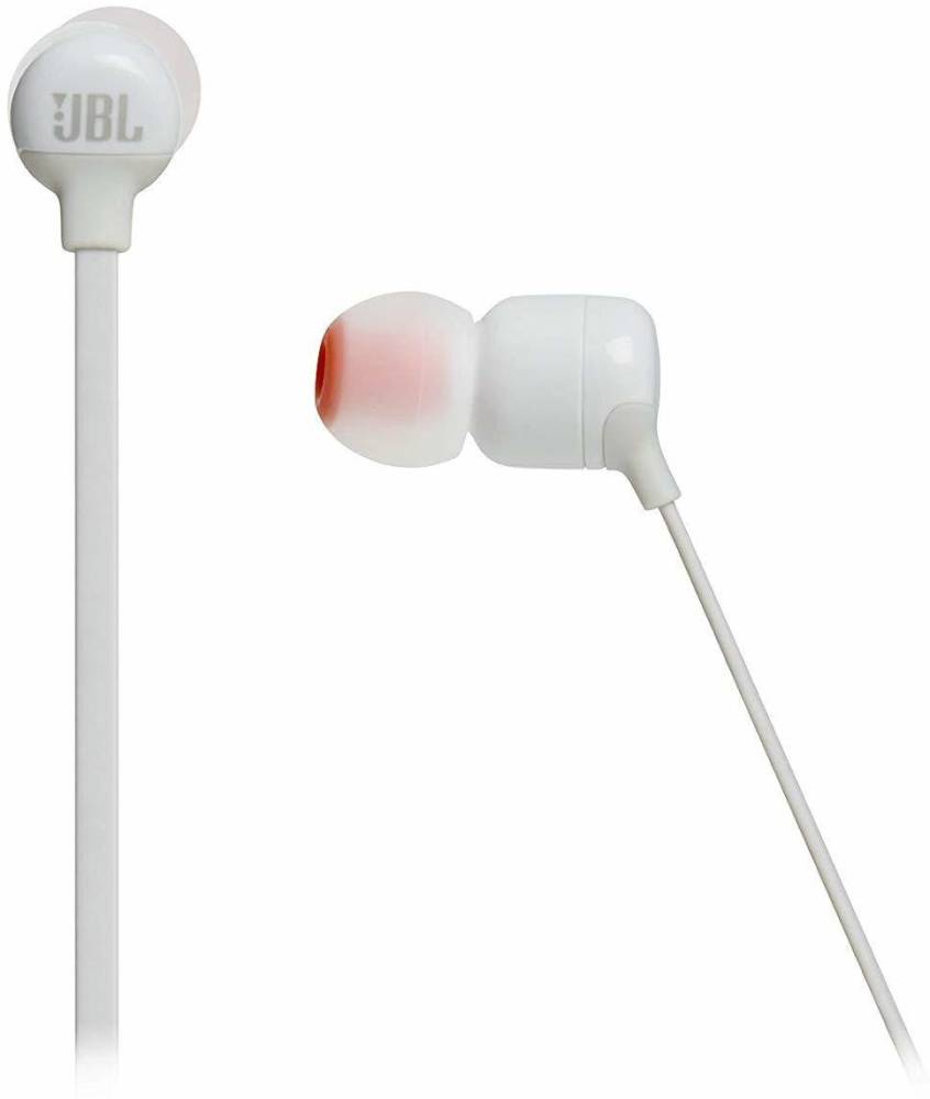 JBL T110BT Bluetooth Headset (White, In the Ear)