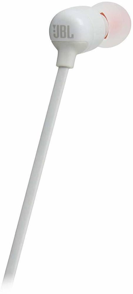 JBL T110BT Bluetooth Headset (White, In the Ear)