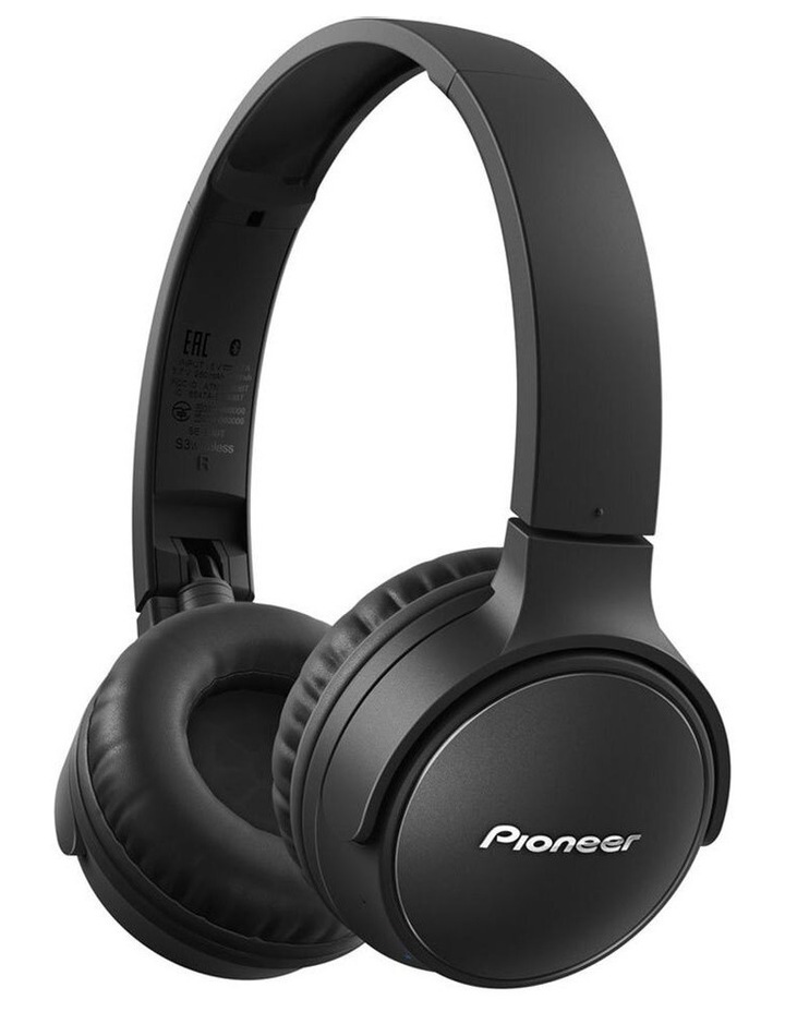 S3 Black Wireless On Ear Headphone with Microphone