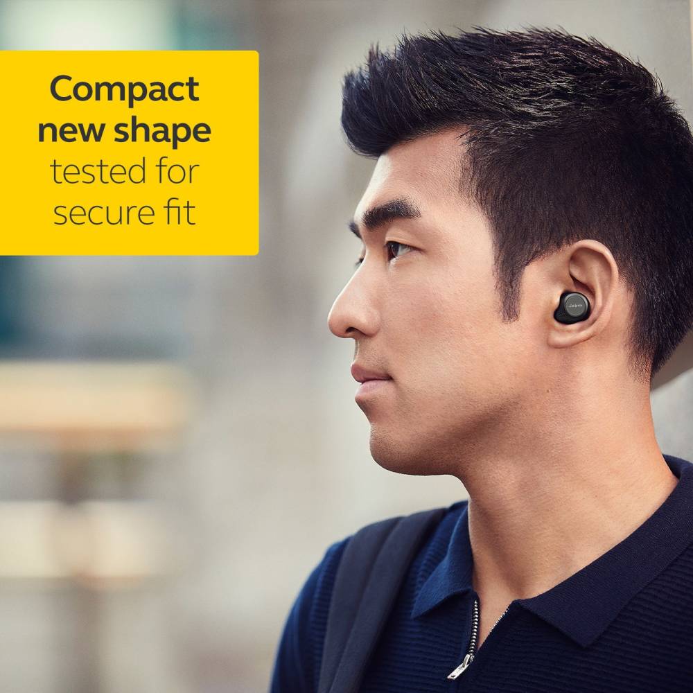 Jabra Elite 75t With Active Noise Cancellation enabled Bluetooth Headset (Black, True Wireless)