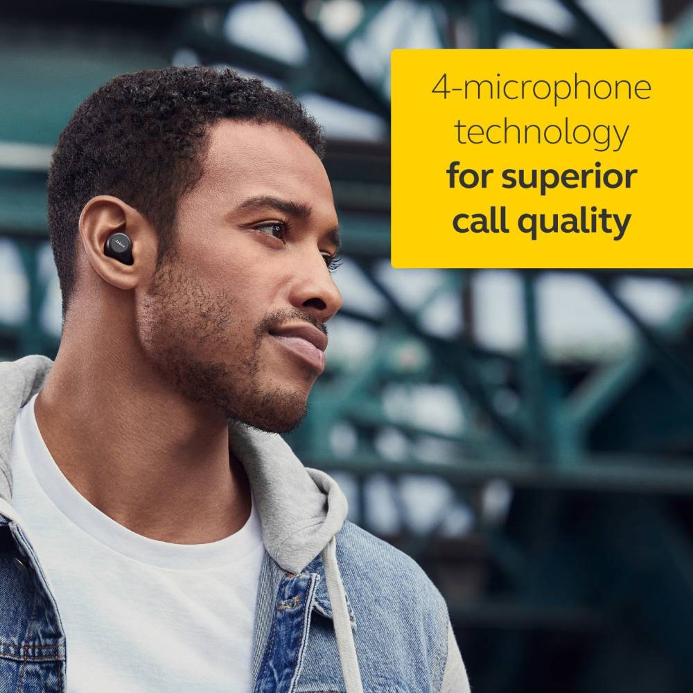 Jabra Elite 75t With Active Noise Cancellation enabled Bluetooth Headset (Black, True Wireless)