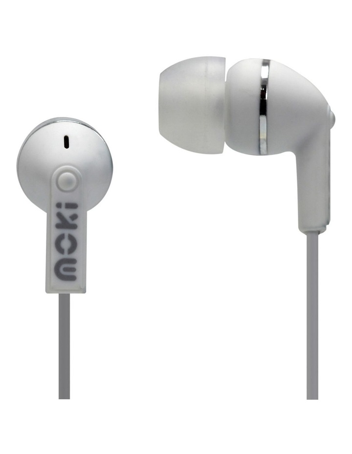 Dots Noise Isolation Earbuds - White