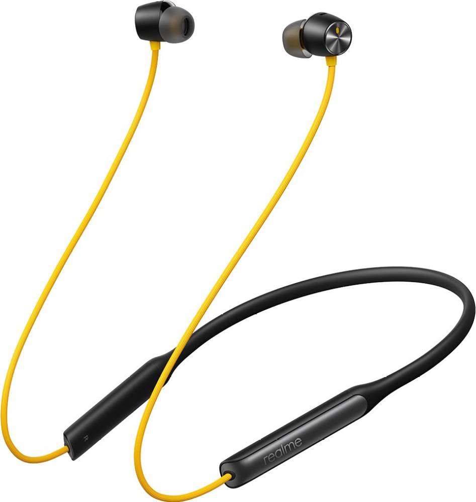 realme Buds Wireless Pro with Active Noise Cancellation (ANC) Bluetooth Headset (Yellow, In the Ear)