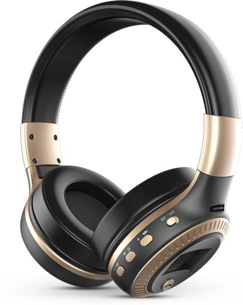 Zealot B19_Gold Bluetooth Headset (Gold, On the Ear)