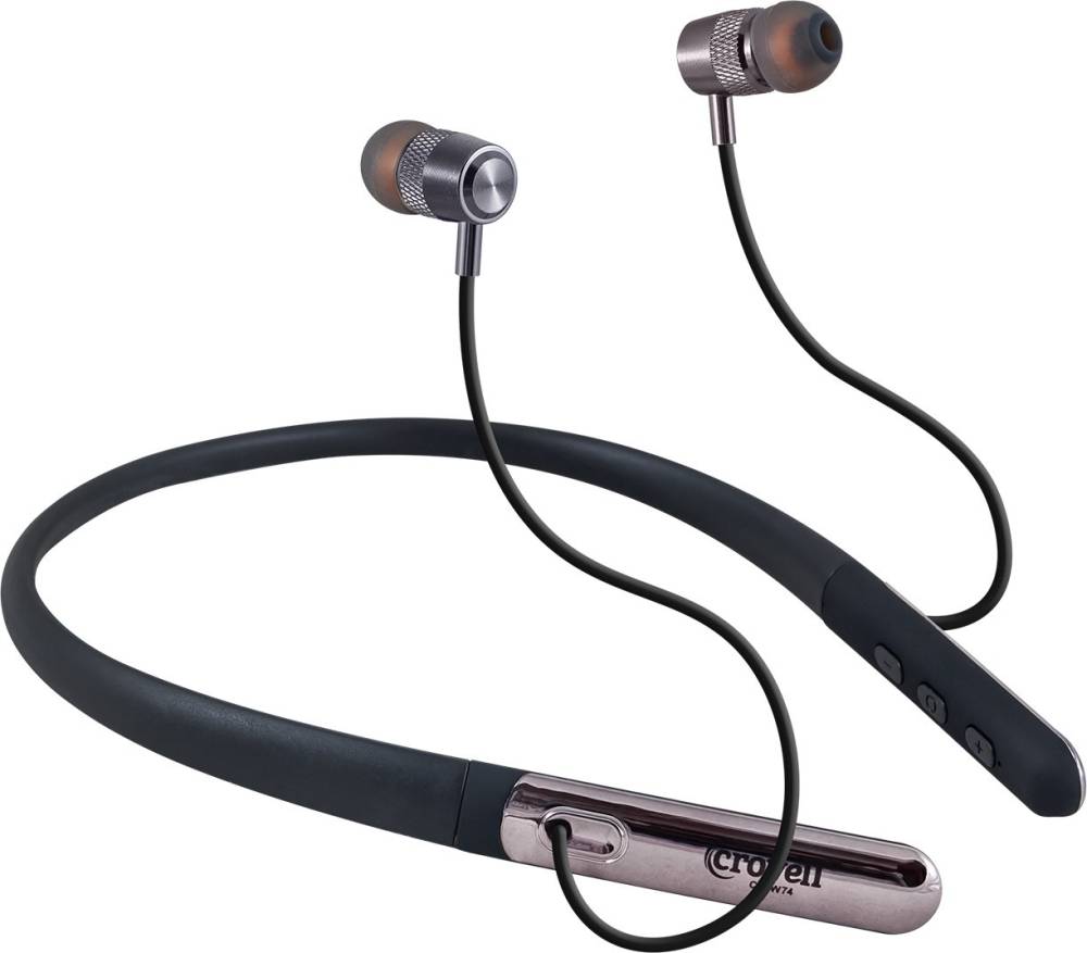 Crovell CV-W74 Sport In Ear Wireless Earphone Premium Quality Bluetooth Headset (Black, In the Ear)