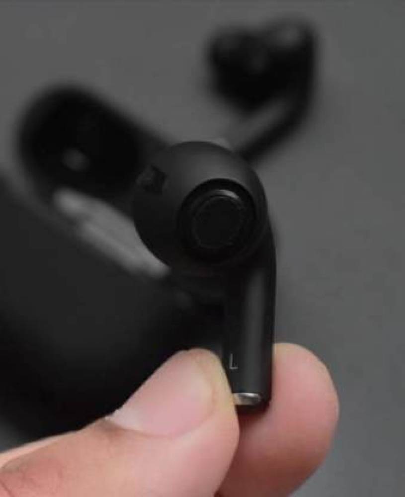 sangbal Earpods black with wireless charging case Bluetooth Headset (Black, True Wireless)