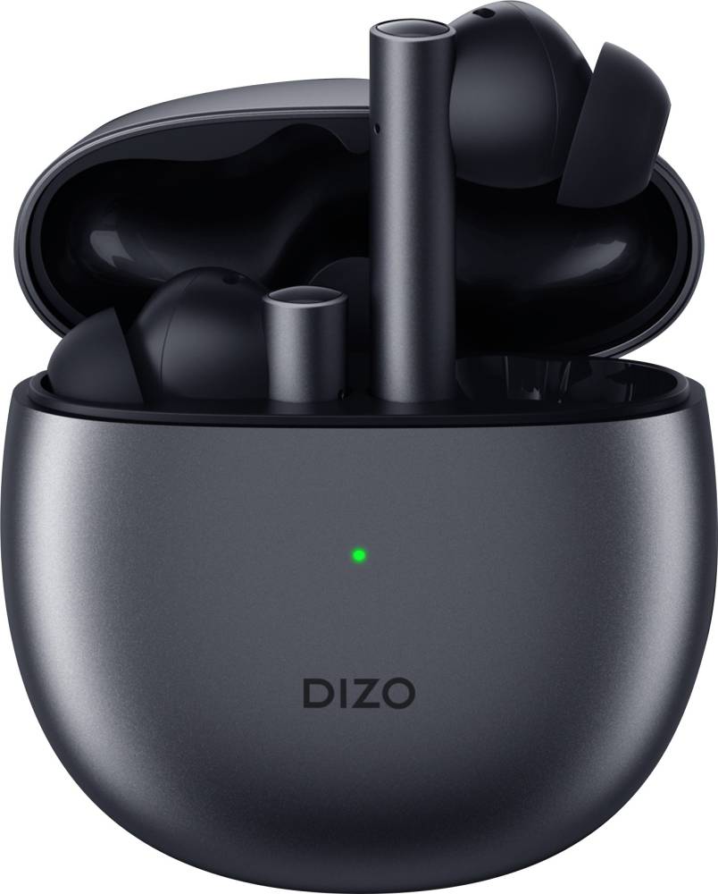 DIZO by realme TechLife GoPods Bluetooth Headset (Smoky Grey, True Wireless)