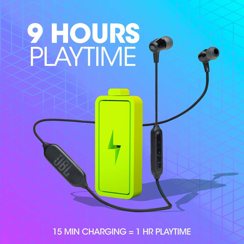 JBL Live 100BT Bluetooth Headset (Black, In the Ear)