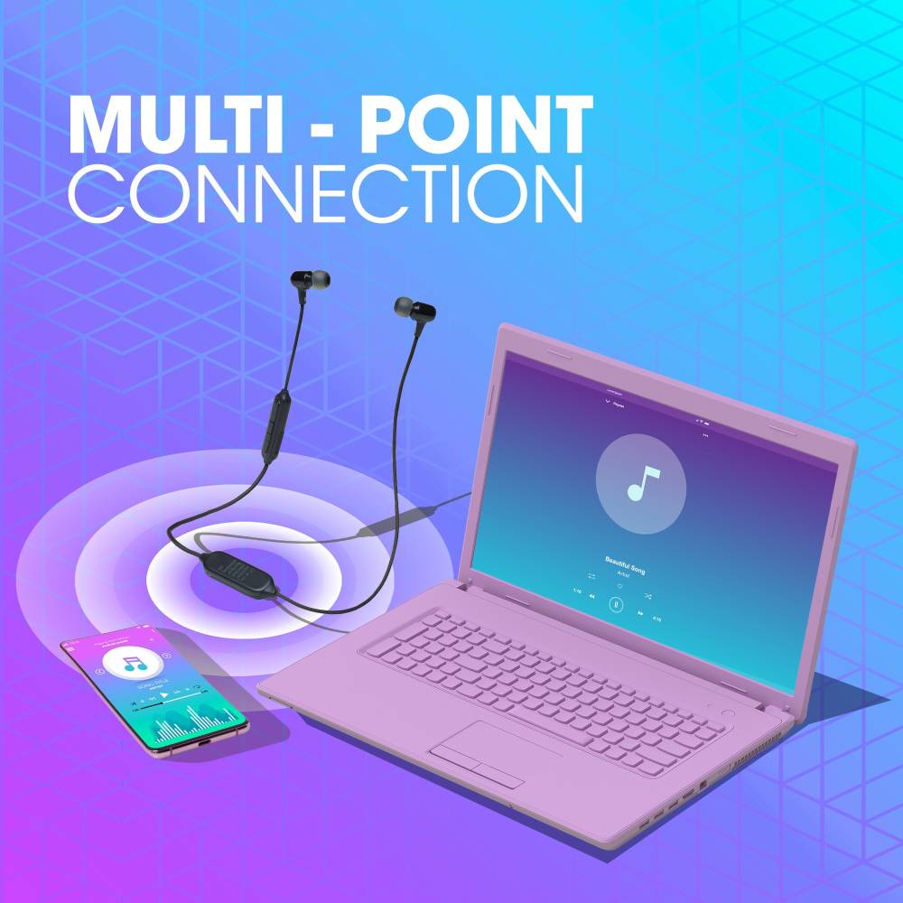 JBL Live 100BT Bluetooth Headset (Black, In the Ear)