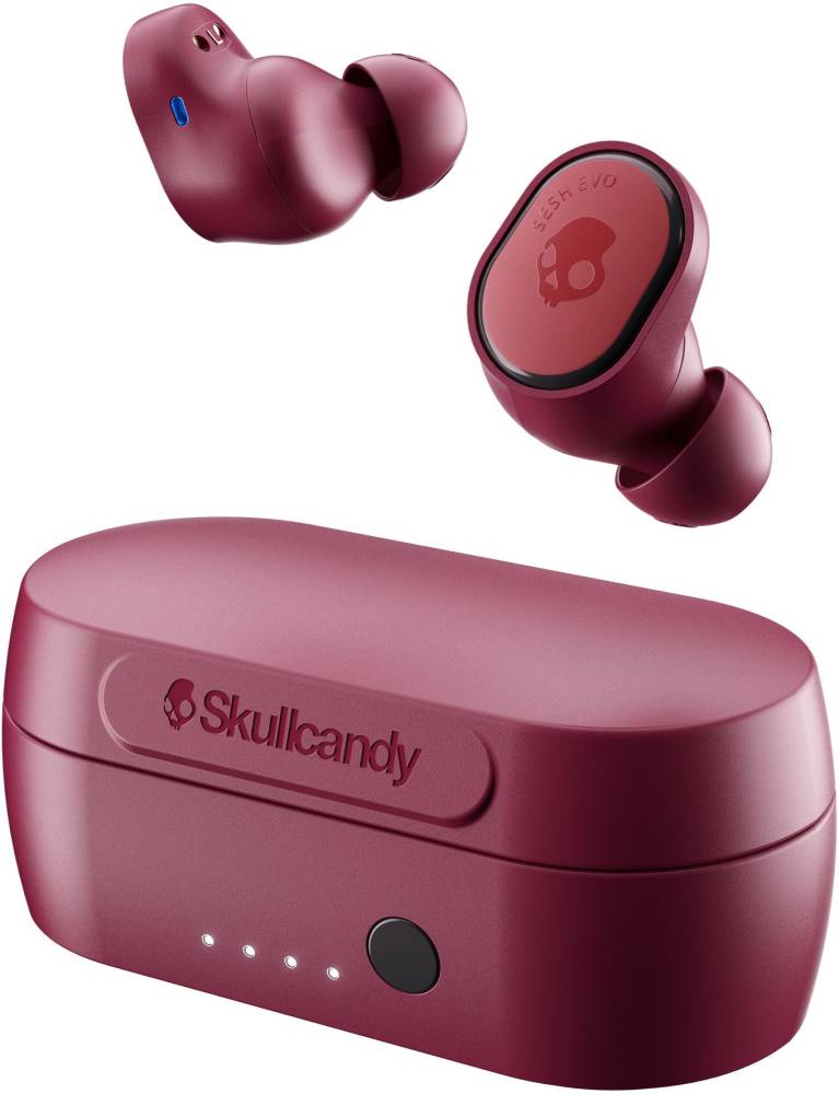 Skullcandy Sesh Evo Bluetooth Headset (Red, True Wireless) Skullcandy Sesh Evo Bluetooth Headset (Red, True Wireless)