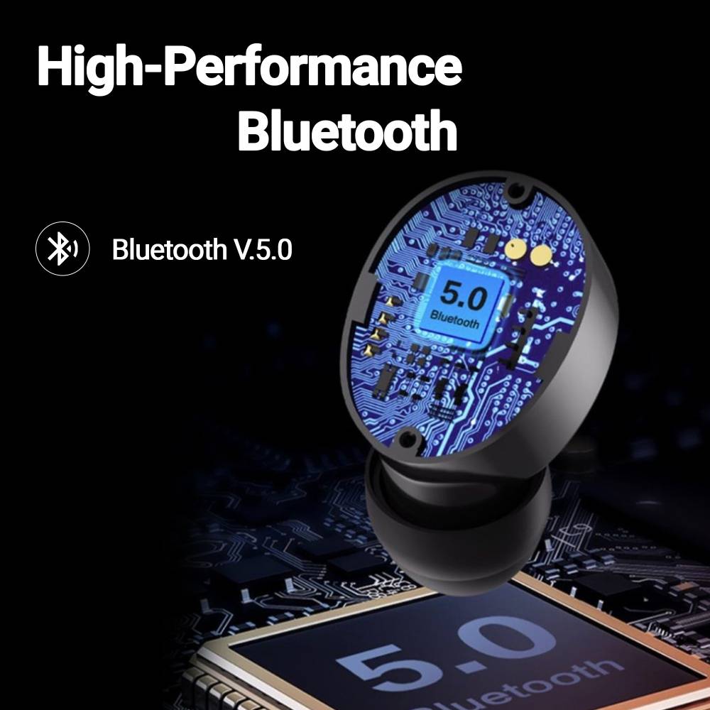 Lenovo HT18_BLACK Bluetooth Headset (Black, True Wireless)