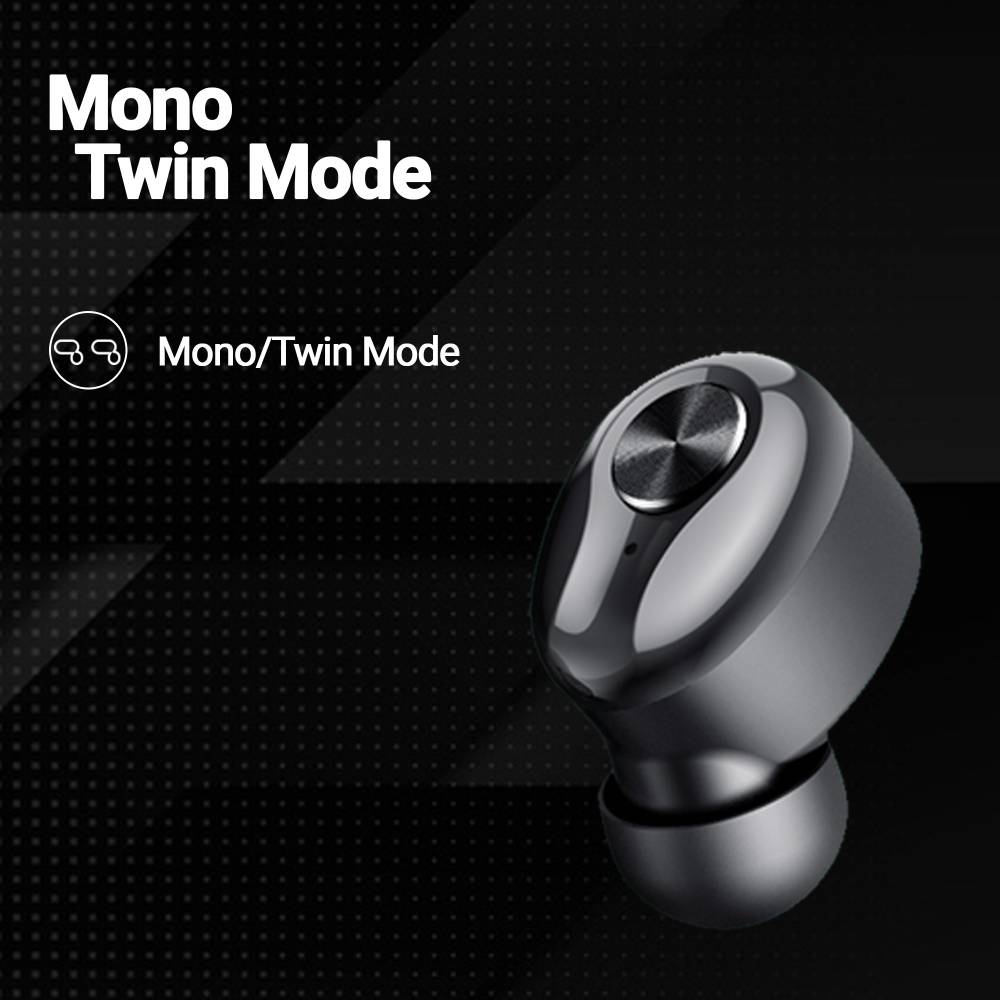 Lenovo HT18_BLACK Bluetooth Headset (Black, True Wireless)