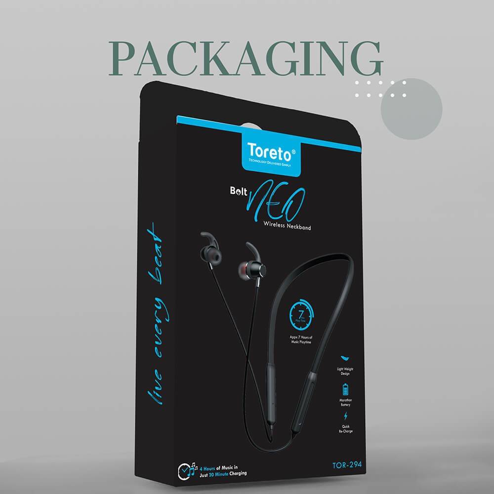 Toreto TOR 294 BLT NEO Bluetooth Headset (Black, In the Ear)