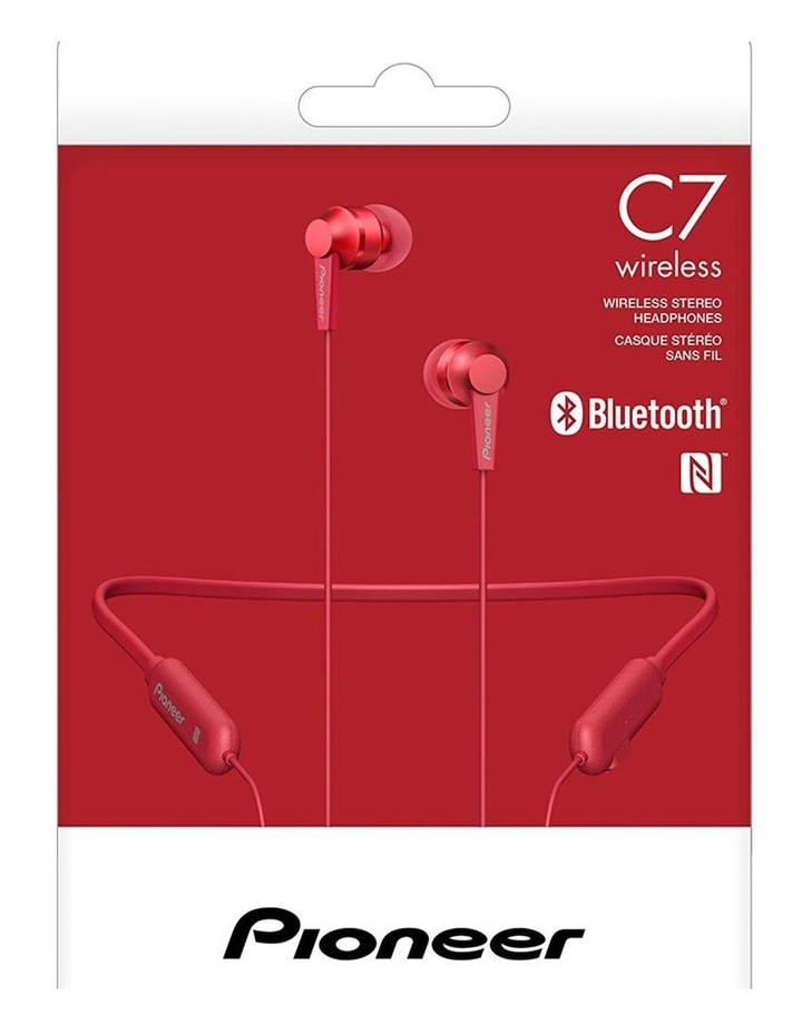 Red Wireless Bluetooth In Ear Neckband Earphones