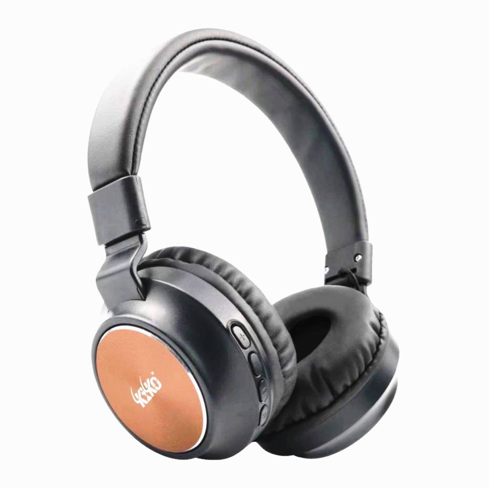Kiko Over The Ear Bluetooth Headphone Headset for music Gameing Bluetooth Headset (Black,gold, On the Ear)
