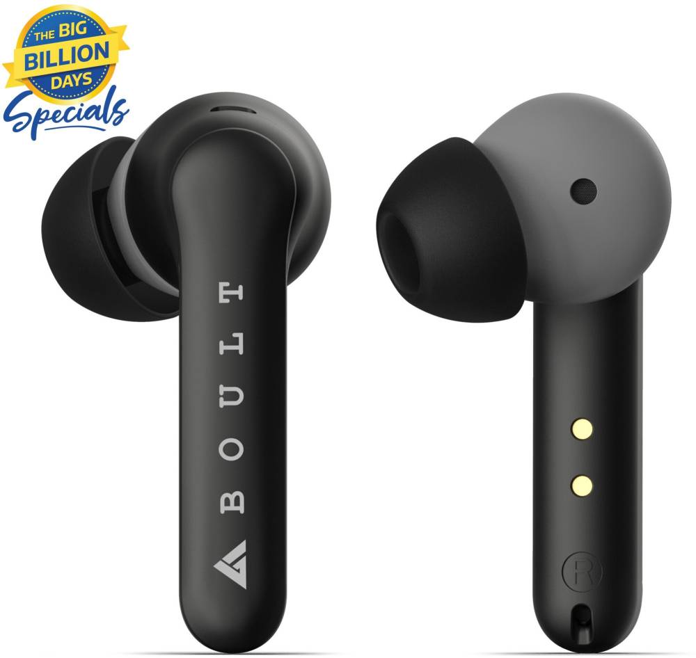 Boult Audio AirBass SoulPods Bluetooth Headset (Black, True Wireless)