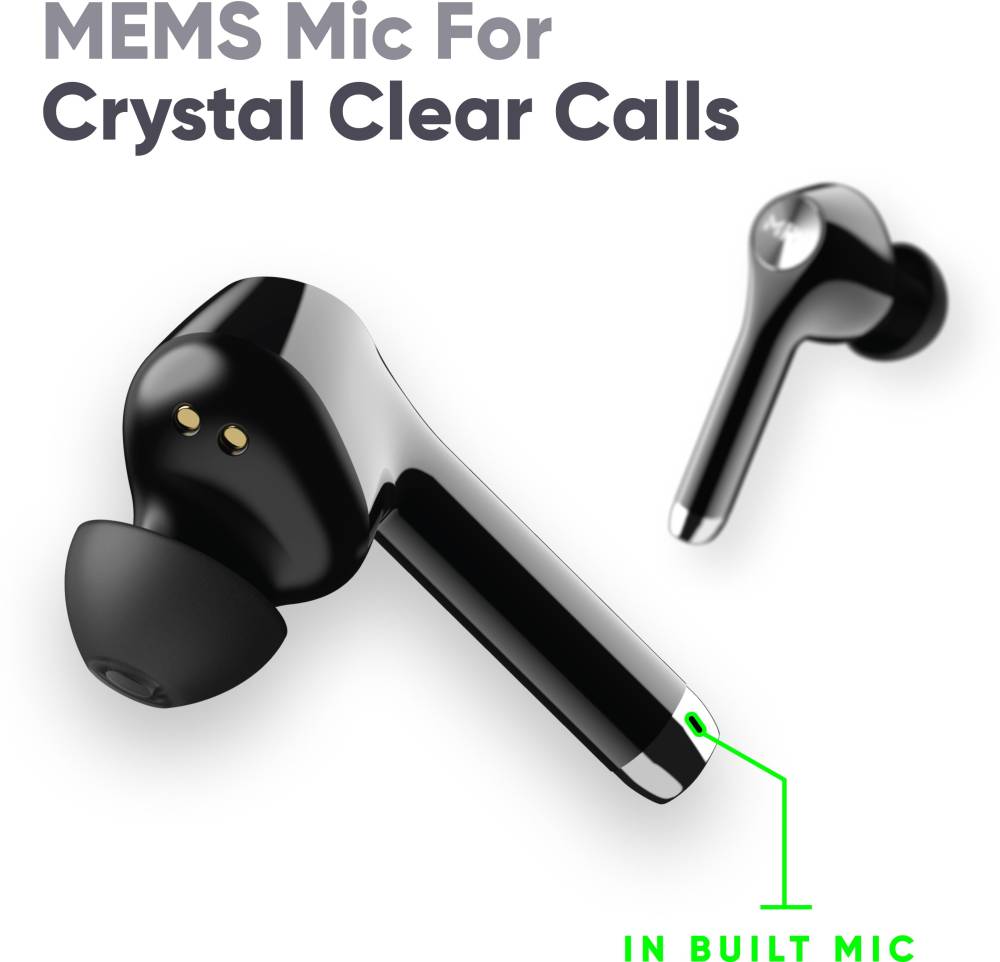 Mivi DuoPods M80 True Wireless Bluetooth Earbuds with Qualcomm Aptx, Studio Sound, Powerful Bass, 30 Hours of Battery and Ear pods with Touch Control Bluetooth Headset (Black, True Wireless) Mivi DuoPods M80 True Wireless Bluetooth Earbuds with Qualcomm Aptx, Studio Sound, Powerful Bass, 30 Hours of Battery and Ear pods with Touch Control Bluetooth Headset (Black, True Wireless)