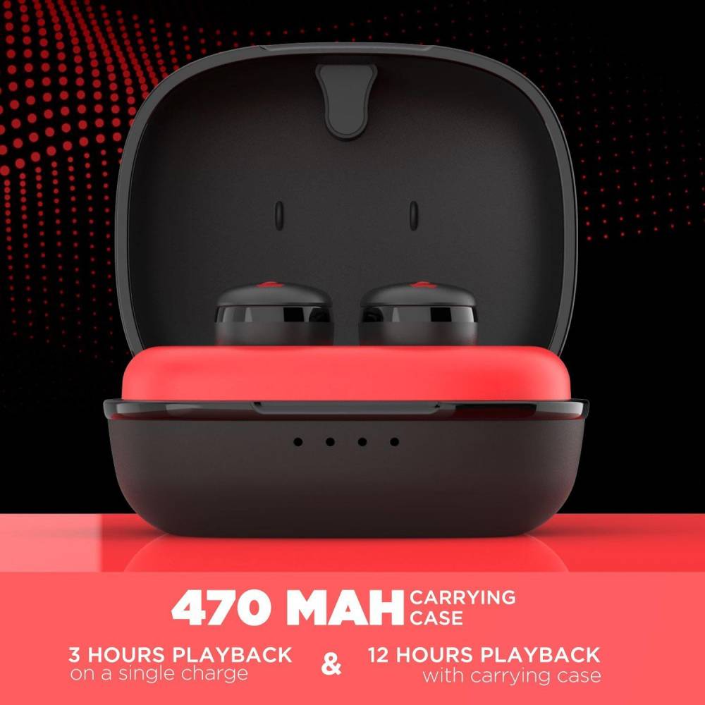 boAt Airdopes 201 Earbuds Bluetooth Headset (Raging Red, True Wireless) boAt Airdopes 201 Earbuds Bluetooth Headset (Raging Red, True Wireless)