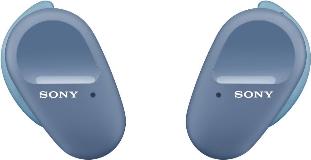 SONY WF-SP800N With 26 Hours Battery Life Active noise cancellation enabled Bluetooth Headset (Blue, True Wireless)