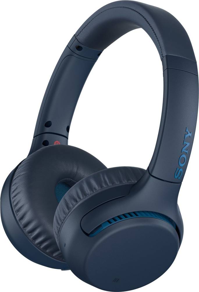 SONY WH-XB700 Bluetooth Headset (Blue, On the Ear)