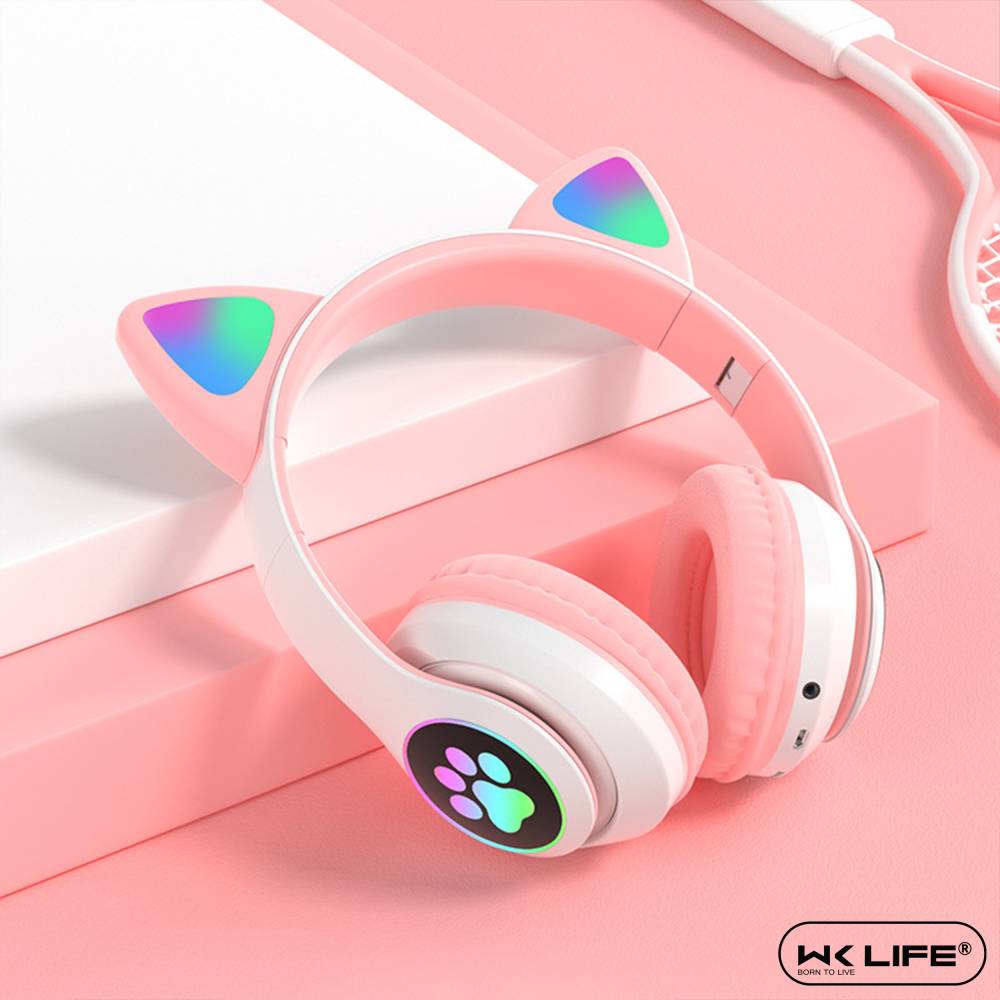 Wk Life 5.0 Kids (Pink) Bluetooth Headset (Pink, On the Ear)
