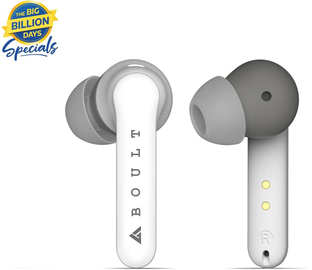 Boult Audio AirBass SoulPods Bluetooth Headset (White, True Wireless)