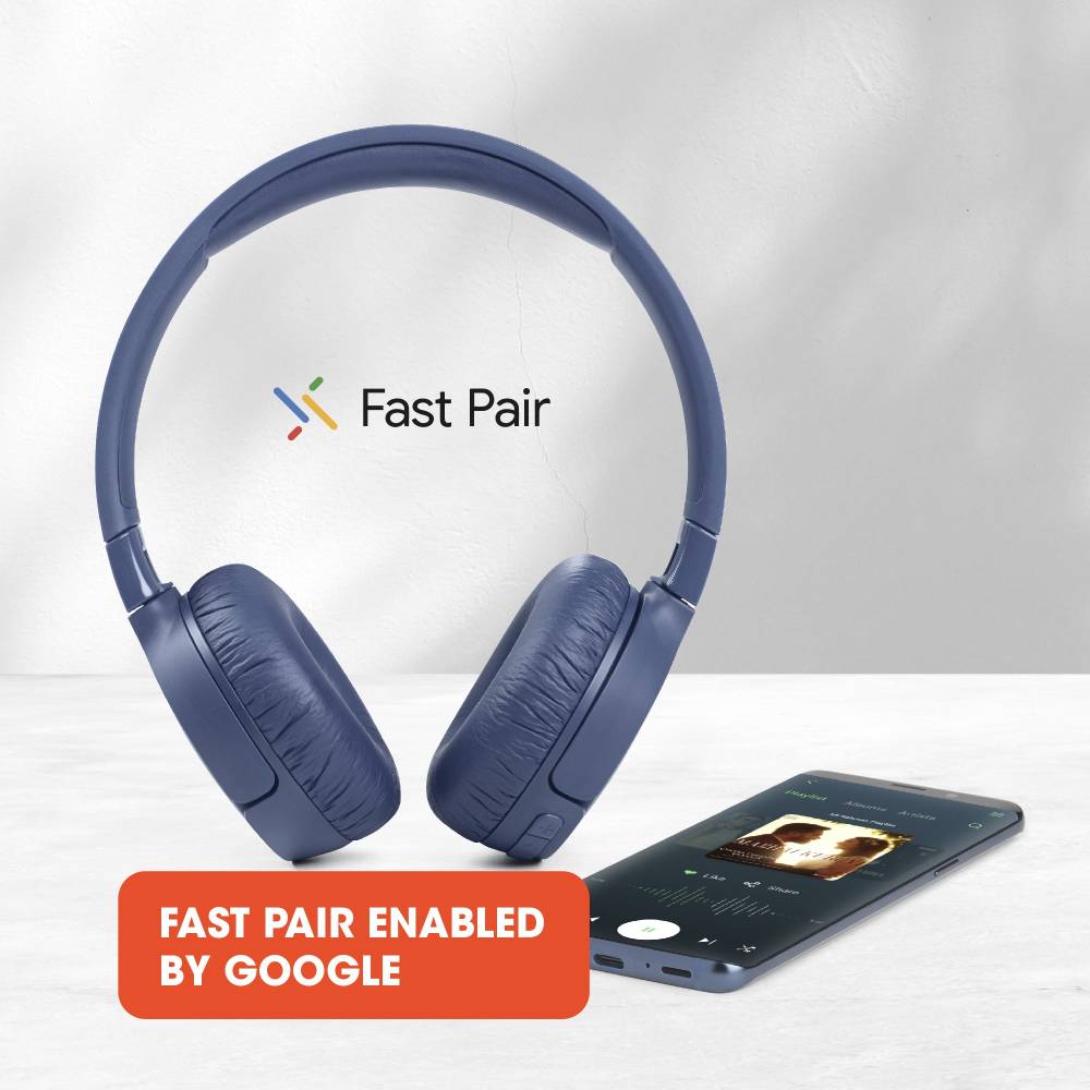 JBL Tune 660NC Active Noise Cancelling Bluetooth Headset (Blue, On the Ear)