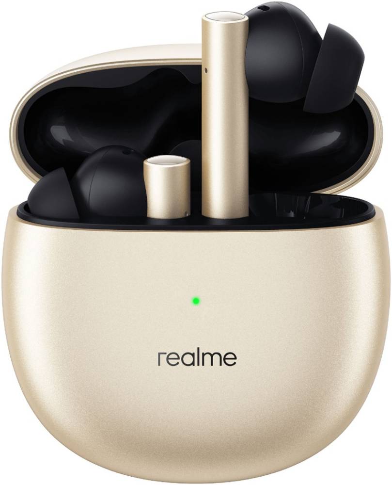 realme Buds Air 2 with Active Noise Cancellation (ANC) Bluetooth Headset (Closer Gold, True Wireless)