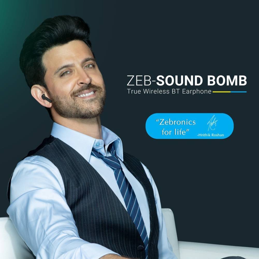 ZEBRONICS ZEB-SOUND BOMB True Wireless BT Earphone Bluetooth Headset (Black, True Wireless)
