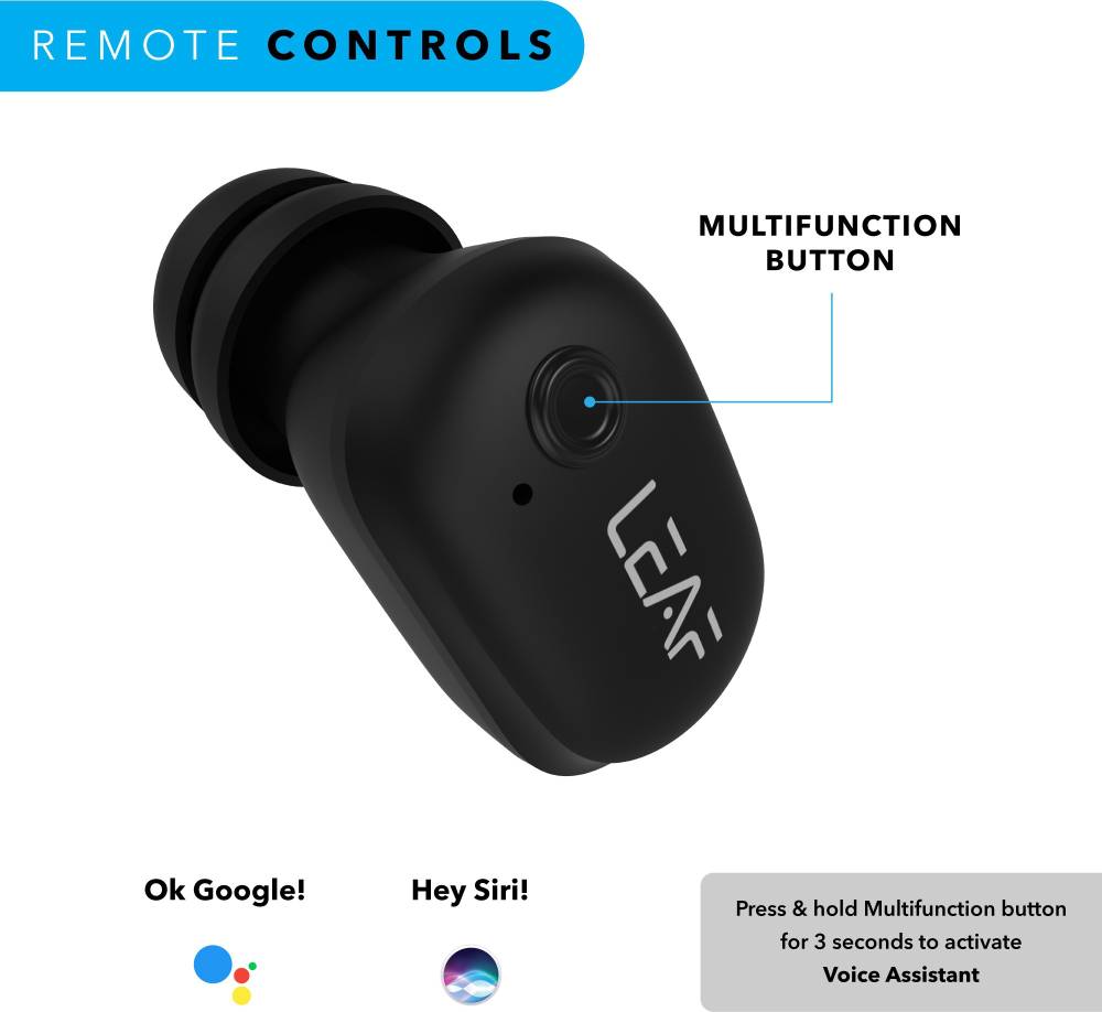 LEAF Buds TWS Bluetooth Headset (Black, True Wireless) LEAF Buds TWS Bluetooth Headset (Black, True Wireless)