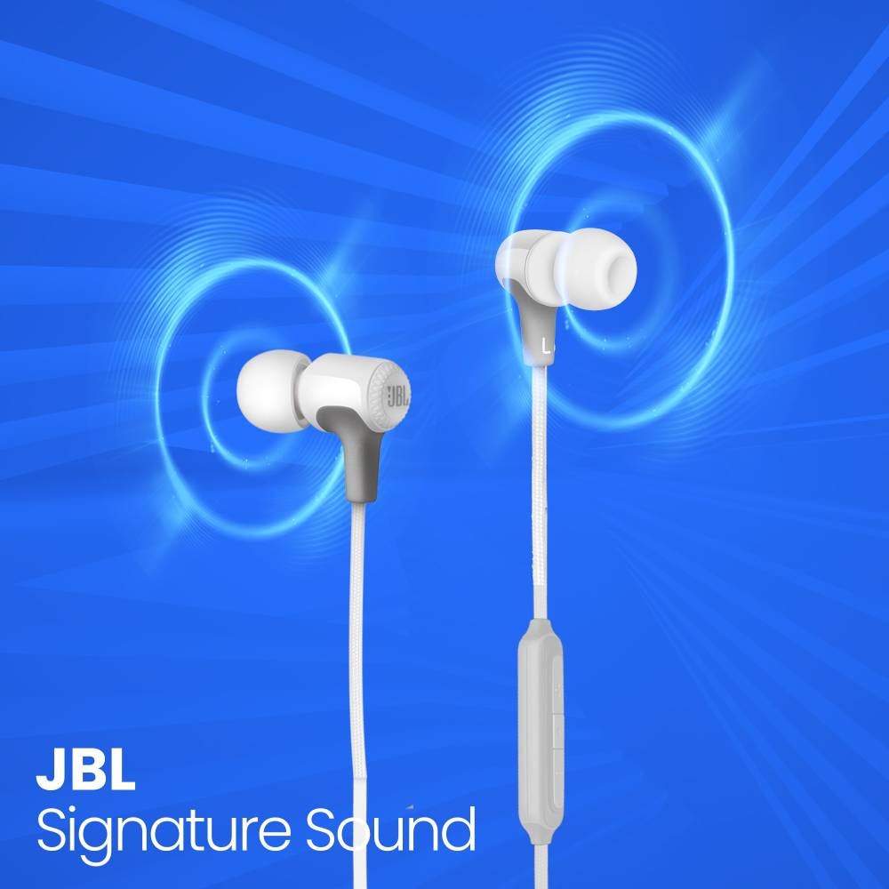 JBL Live 25BT Bluetooth Headset (White, In the Ear)