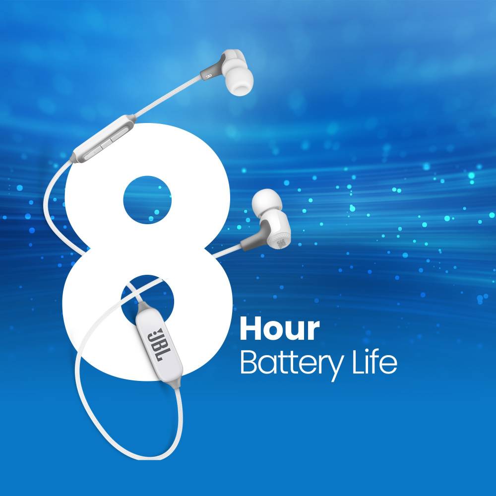 JBL Live 25BT Bluetooth Headset (White, In the Ear)