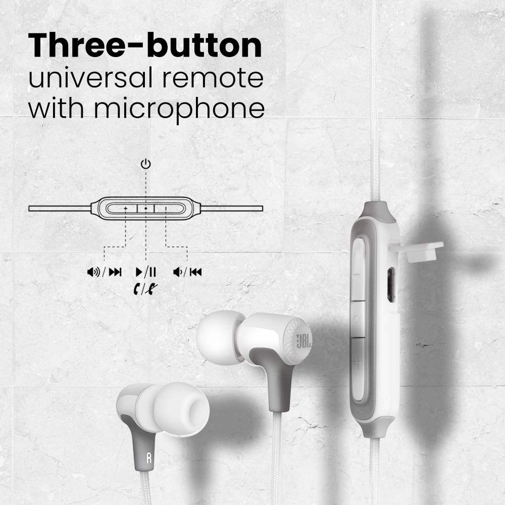 JBL Live 25BT Bluetooth Headset (White, In the Ear)