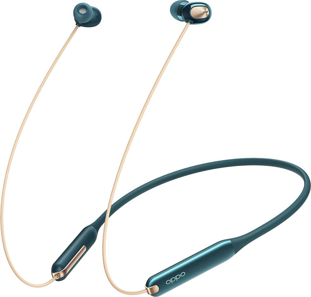 OPPO Enco M31 AI-Powered Noise Reduction for calls Bluetooth Headset (Green, In the Ear)