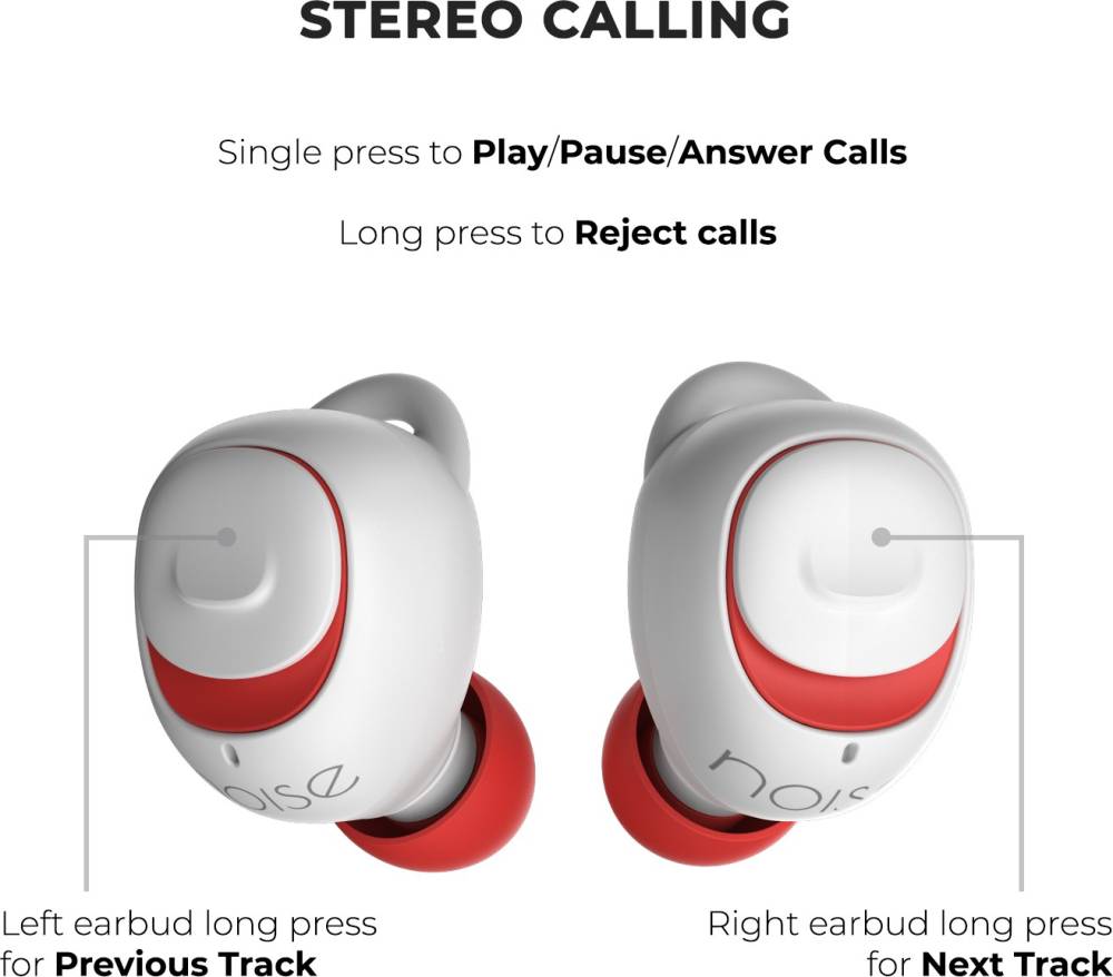 Noise Shots X5 Charge True Wireless Bluetooth Headset (Candy White, True Wireless)