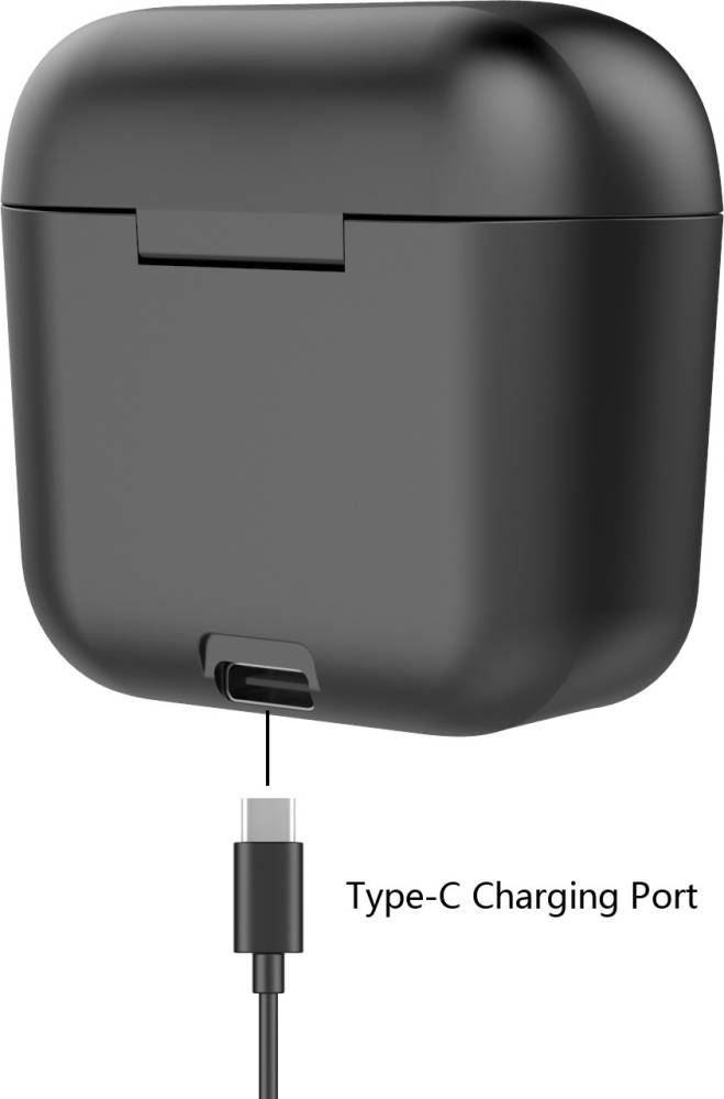 Wings Vibe Bluetooth Headset (Black, True Wireless)