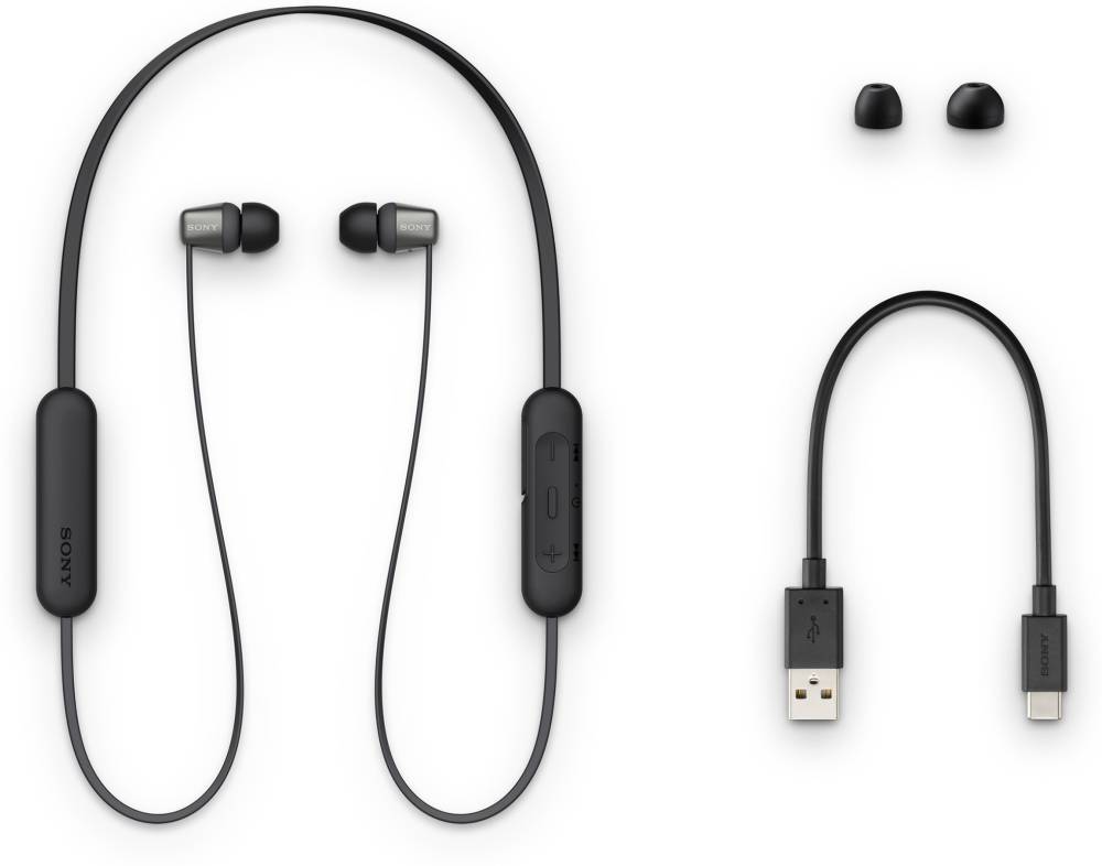 SONY WI-C310 Bluetooth Headset (Black, In the Ear)