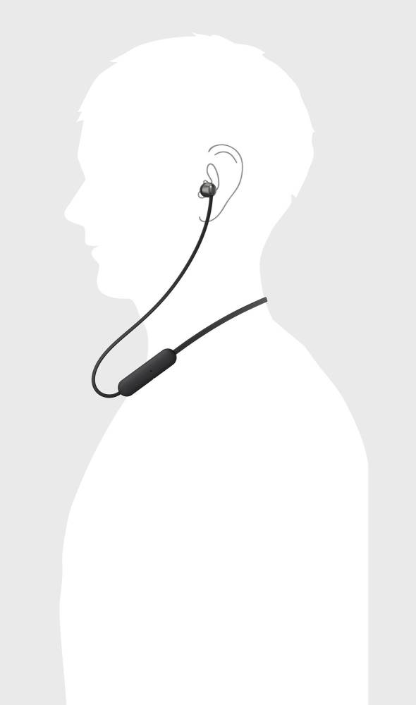 SONY WI-C310 Bluetooth Headset (Black, In the Ear)