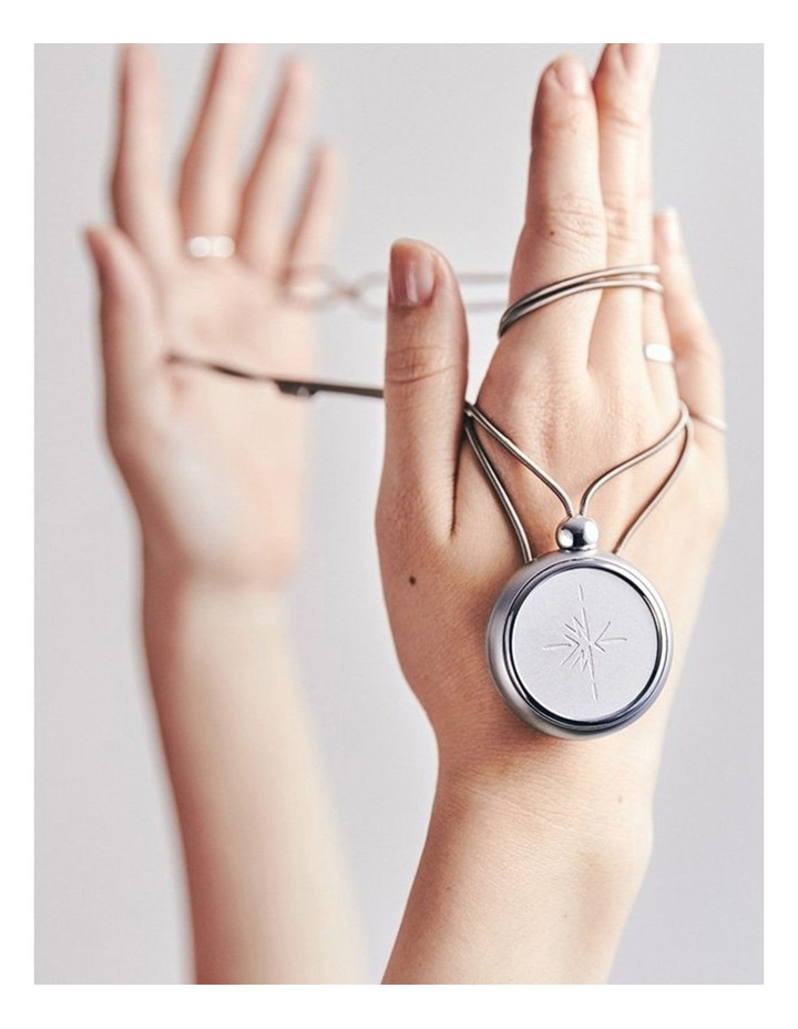 Sound Necklace - Silver + Qliq Essence Lace - Rosegold