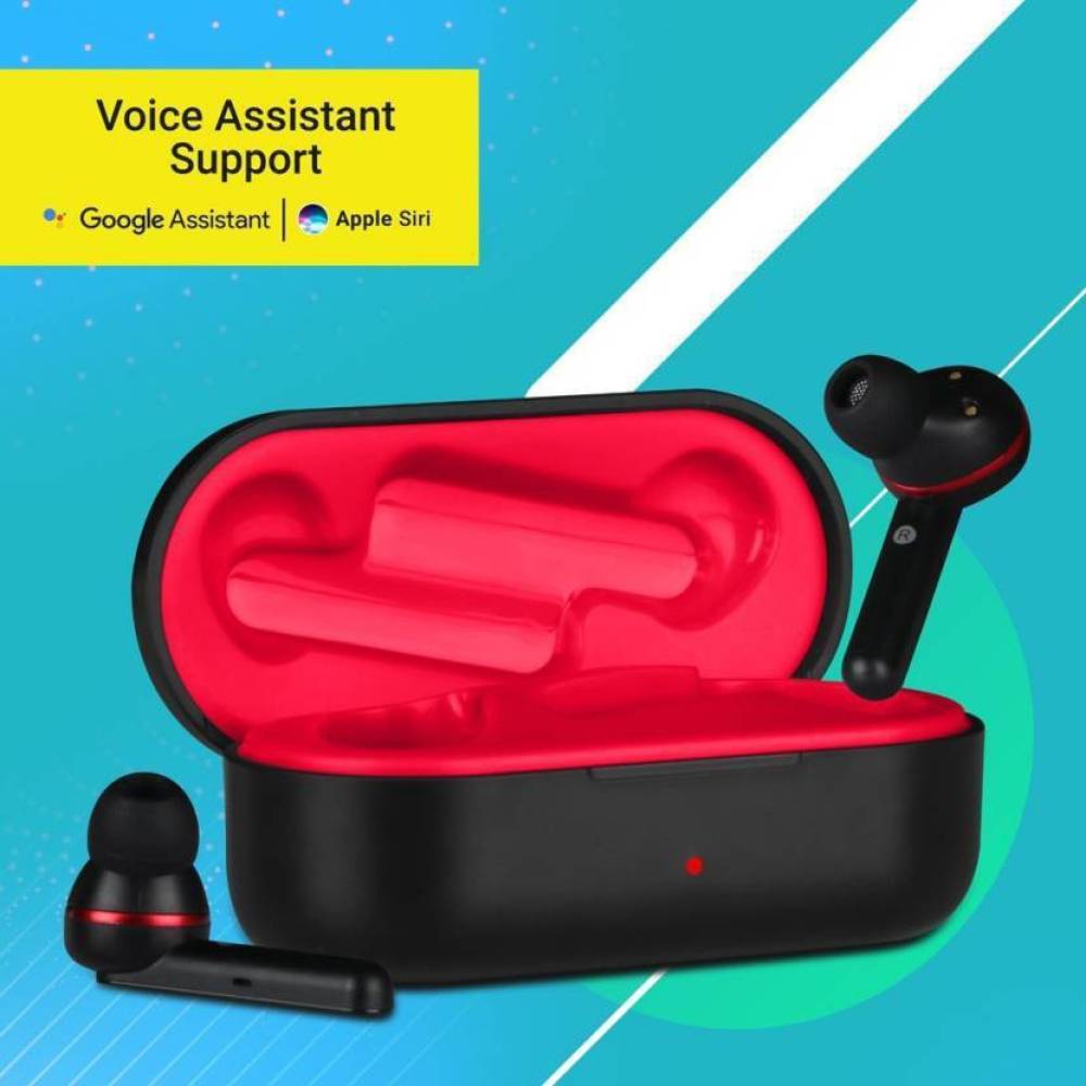 ZEBRONICS ZEB SOUND BOMB Bluetooth Headset (Black, Red, True Wireless) ZEBRONICS ZEB SOUND BOMB Bluetooth Headset (Black, Red, True Wireless)