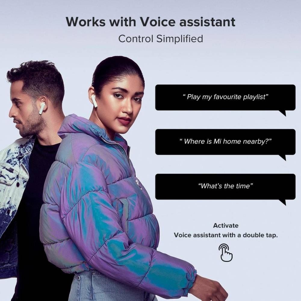 Mi True Wireless Earphones 2 Bluetooth Headset (White, True Wireless)